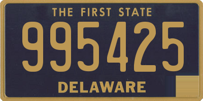 DE license plate 995425