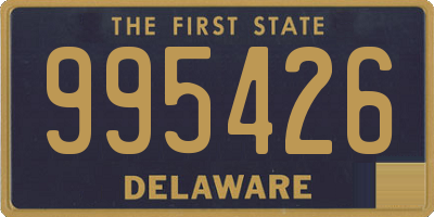 DE license plate 995426