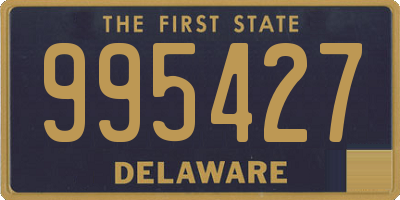 DE license plate 995427