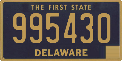 DE license plate 995430