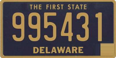 DE license plate 995431