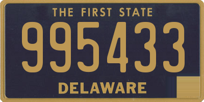 DE license plate 995433