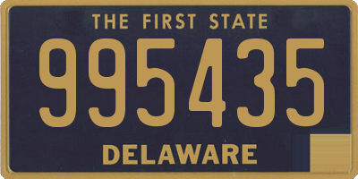 DE license plate 995435