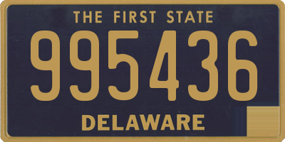 DE license plate 995436