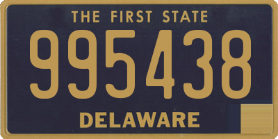 DE license plate 995438