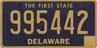 DE license plate 995442