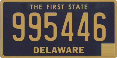 DE license plate 995446