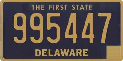 DE license plate 995447