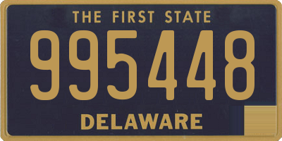 DE license plate 995448