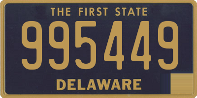 DE license plate 995449