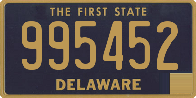 DE license plate 995452