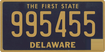 DE license plate 995455