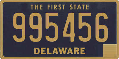 DE license plate 995456