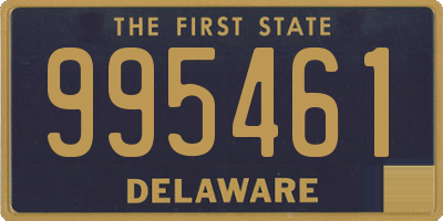 DE license plate 995461