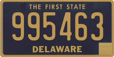 DE license plate 995463