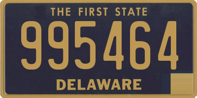 DE license plate 995464