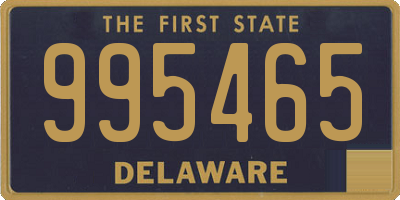 DE license plate 995465