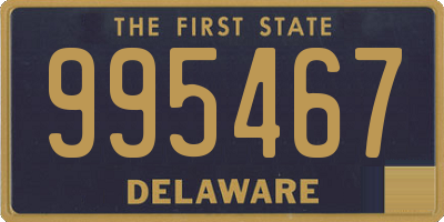 DE license plate 995467