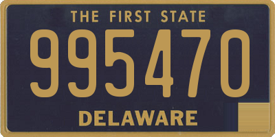 DE license plate 995470