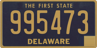 DE license plate 995473