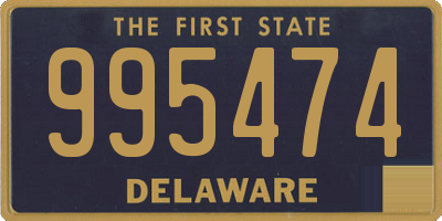 DE license plate 995474