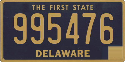 DE license plate 995476