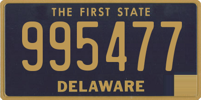 DE license plate 995477