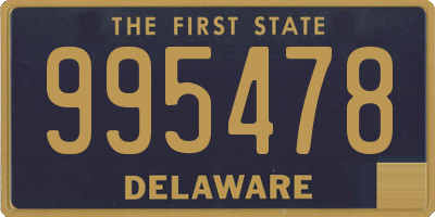 DE license plate 995478