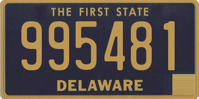 DE license plate 995481