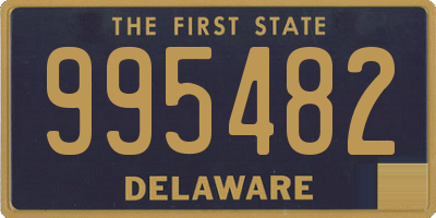 DE license plate 995482