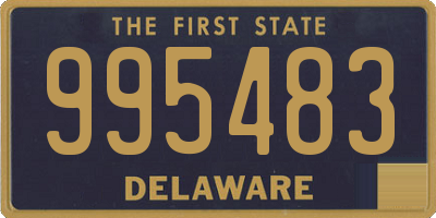 DE license plate 995483