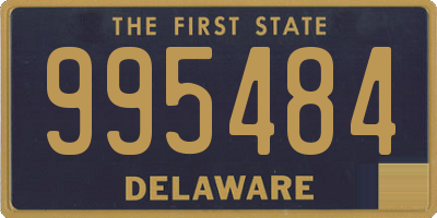 DE license plate 995484