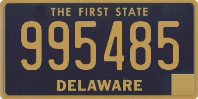 DE license plate 995485