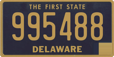 DE license plate 995488