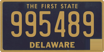 DE license plate 995489