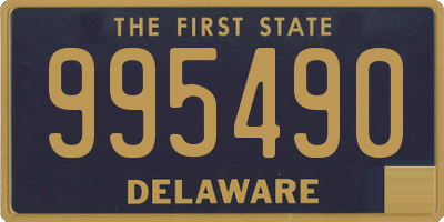 DE license plate 995490