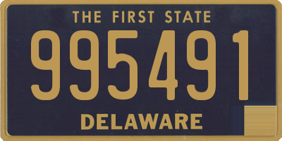 DE license plate 995491