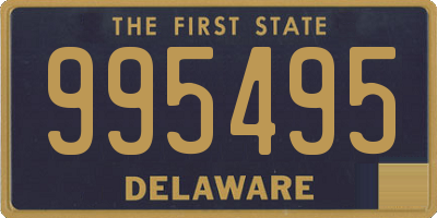 DE license plate 995495