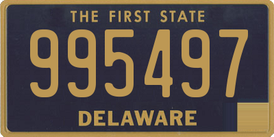 DE license plate 995497