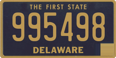 DE license plate 995498