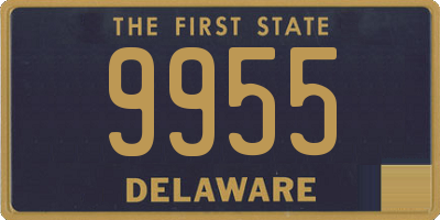 DE license plate 9955