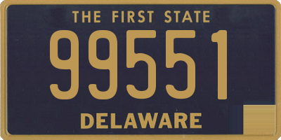 DE license plate 99551