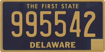 DE license plate 995542