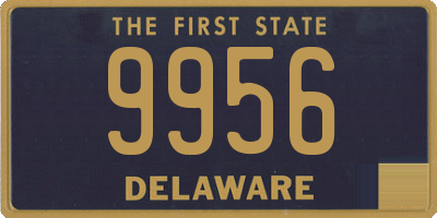 DE license plate 9956