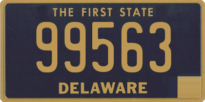 DE license plate 99563