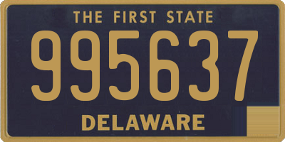 DE license plate 995637