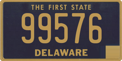 DE license plate 99576