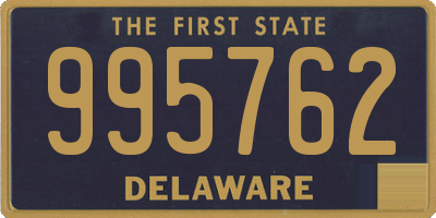 DE license plate 995762