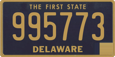 DE license plate 995773