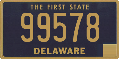 DE license plate 99578